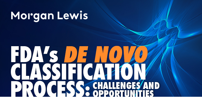 Morgan Lewis | Webinar – FDA’s De Novo Petition Process