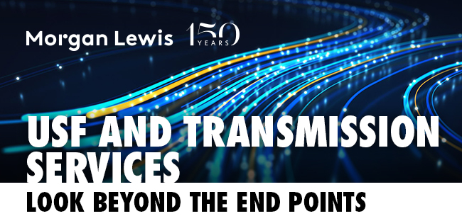 Morgan Lewis | USF and Transmission Services: Look Beyond The End Points